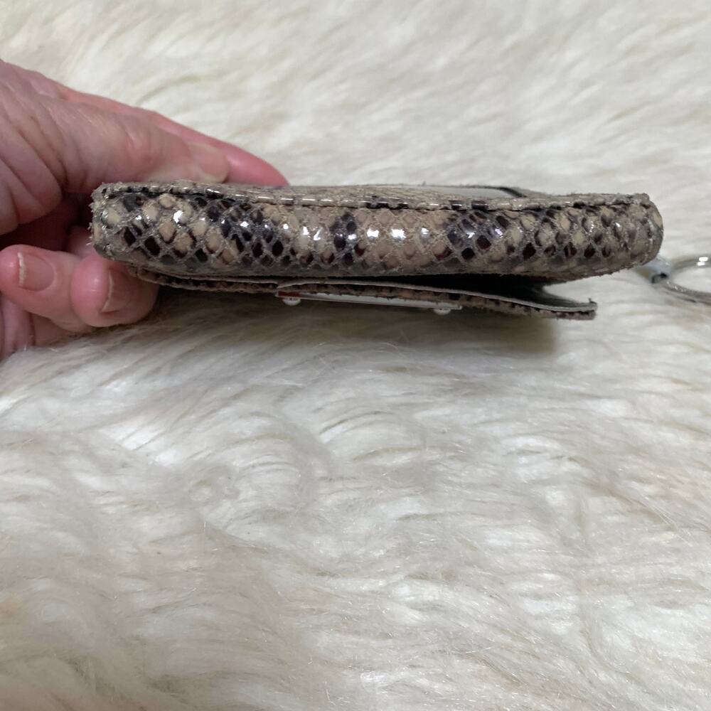 Michael Kors Gray Python Leather Small Vintage Je… - image 4